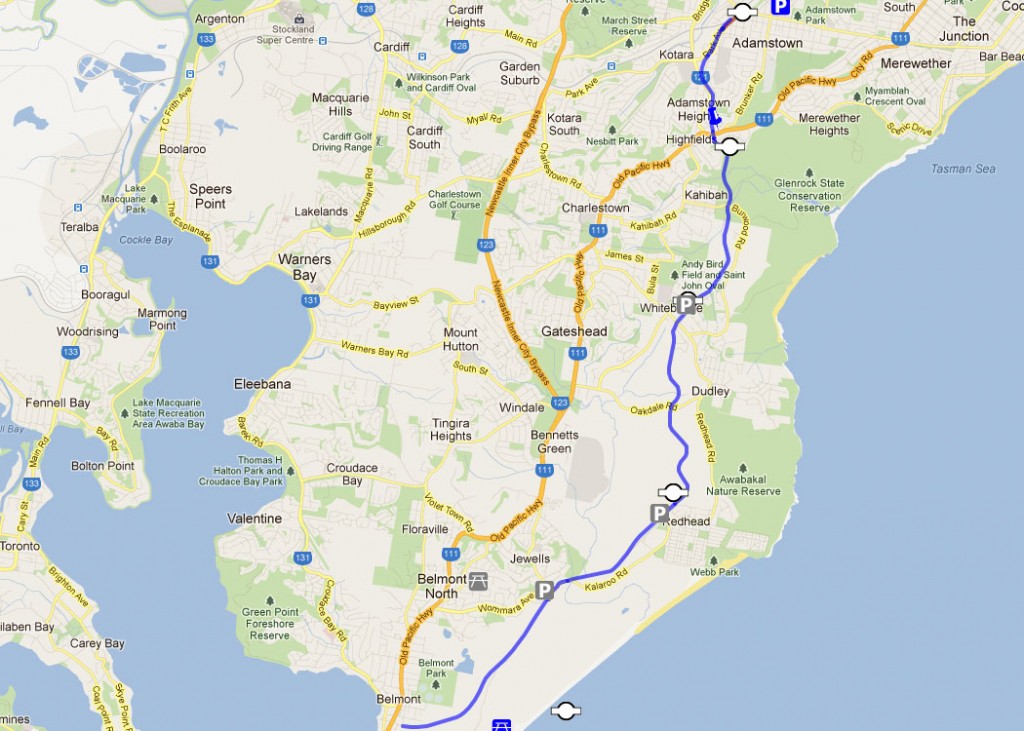 Fernleigh Track Map