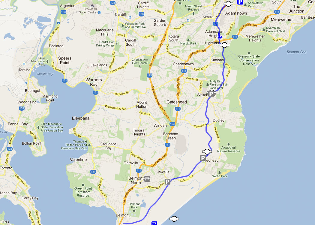 Fernleigh Track Map